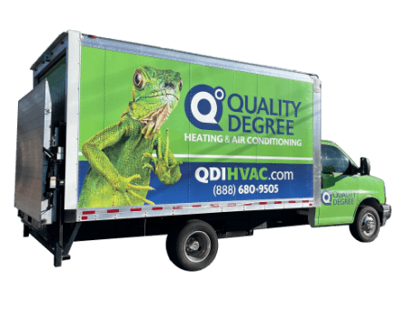 Quality Degree is usually in the vicinity of Northampton, you've probably noticed our service trucks.