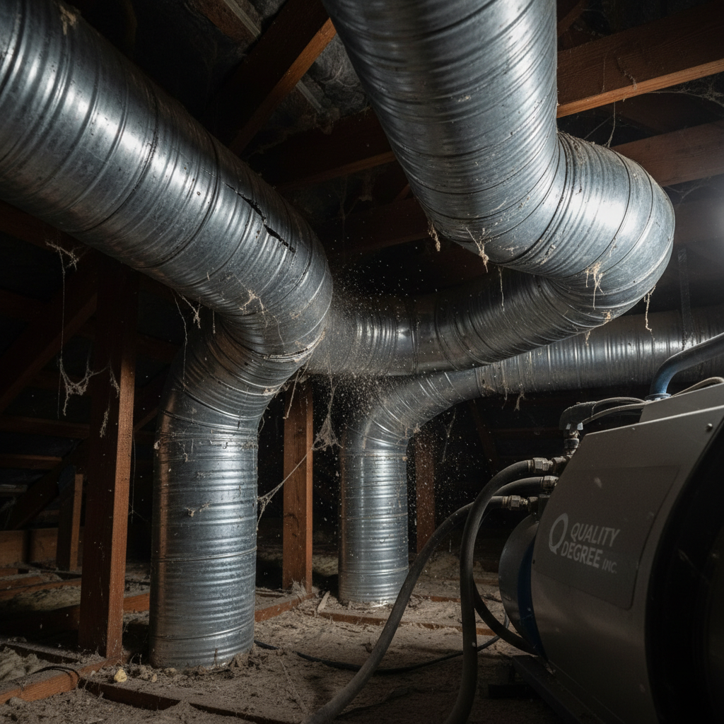 Dusty ventilation lines