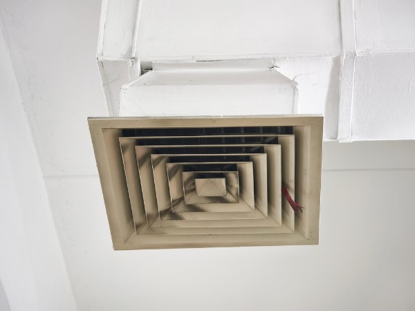 dirty ceiling hvac air vent