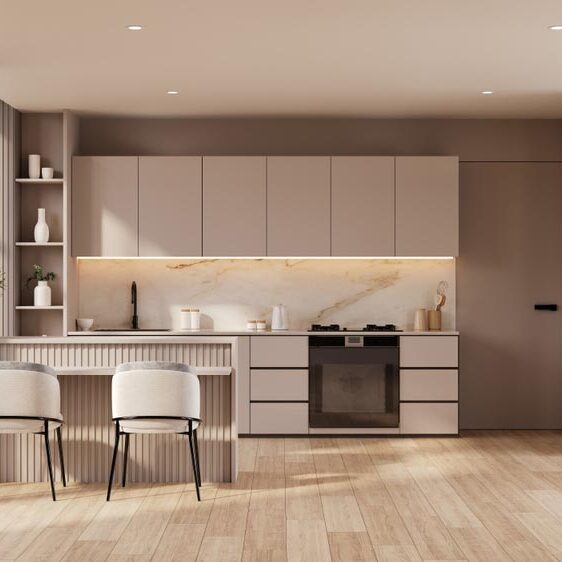 spacious living room