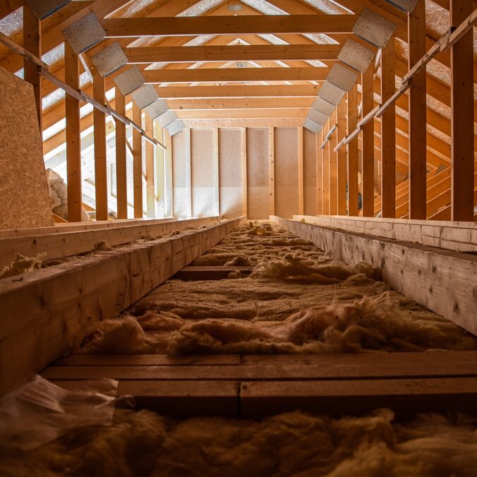 uninsulated attic space