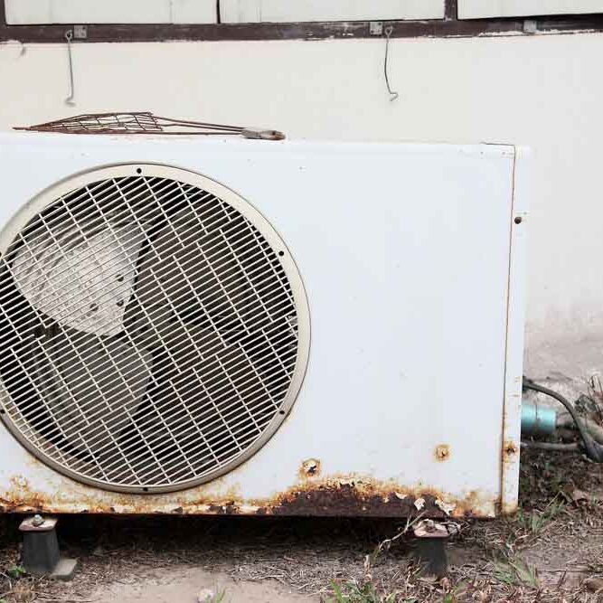 worn-out heat pumps